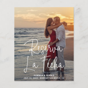 Elegantes Hochzeitsbudget Spanisch Save-the-Date-F
