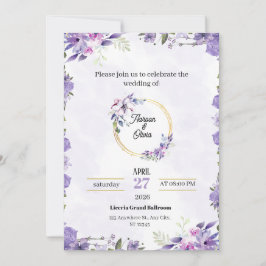 Elegantes Hochzeitsdesign Einladung