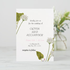 Elegantes Hochzeitsdesign Einladung