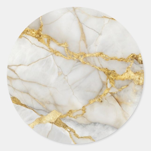 Elegantes Hochzeitseinladung-Siegel Runder Aufkleber (Vorderseite)