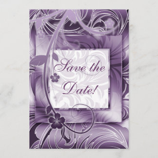 Elegantes Hochzeitserlebnis Lila Silber 2 Save The Date