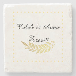 Elegantes Hochzeitsgeschenk Steinuntersetzer