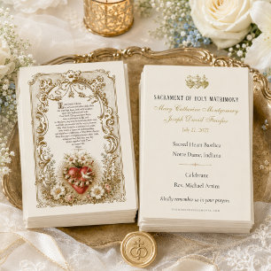 Elegantes Hochzeitsgeschenk Unbeflecktes Herz Mari