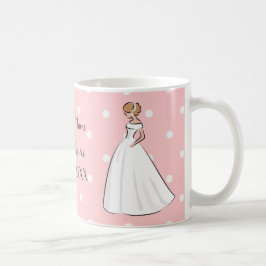 Elegantes Hochzeitskleid Happy Brautparty Kaffeetasse