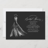 Elegantes Hochzeitskleid Schwarzes Brautparty