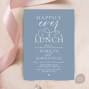 Elegantes Hochzeitsmittagessen nach dem Happy End Einladung