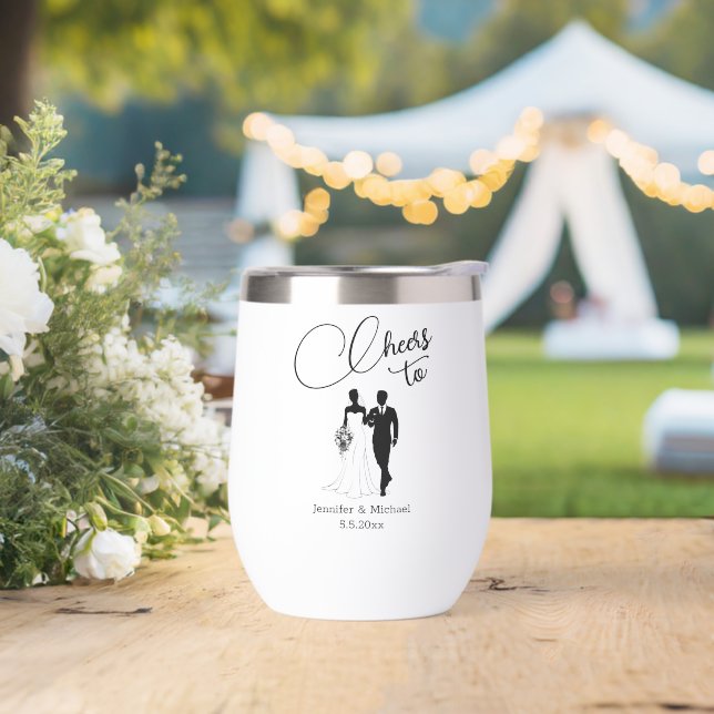 elegantes Hochzeitspaar minimalistisch modern (Hochzeit)