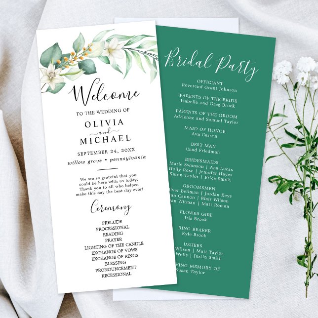 Elegantes Hochzeitsprogramm für eine üppige Vegeta (Von Creator hochgeladen)
