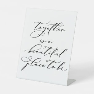 Elegantes Hochzeitsschild Sockelschild