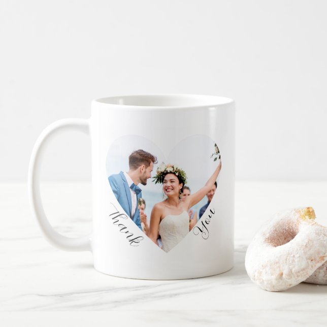 Elegantes Hochzeitssemble Foto Vielen Dank für Ihr Kaffeetasse (Mit Donut)
