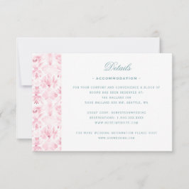 Elegantes Hochzeitsstift mit Rose-Detailkarte Dankeskarte