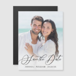 Elegantes Hochzeitsstift Save the Date Magnetkarte