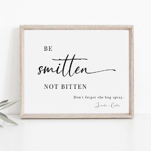 Elegantes Hochzeitssyndrom und Bug Spray-Zeichen Poster