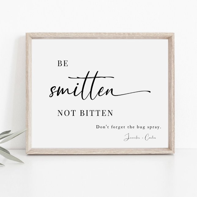 Elegantes Hochzeitssyndrom und Bug Spray-Zeichen Poster (Von Creator hochgeladen)