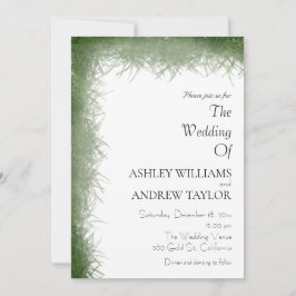 Elegantes Hochzeitsszenario im Grünen Einladung