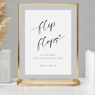 Elegantes Hochzeitstil Drehend Flop Dancing Feet Sockelschild