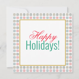 Elegantes Holiday Business Logo/Foto Poinsettia Ar Karte