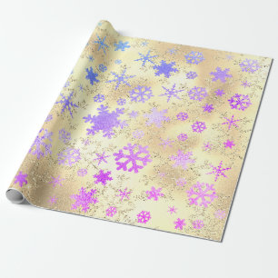 Elegantes holografisches Weihnachtsgeschenk-Muster Geschenkpapier