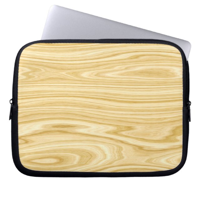 Elegantes Holz 3 Laptopschutzhülle (Vorderseite)
