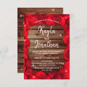 Elegantes hölzernes einladung