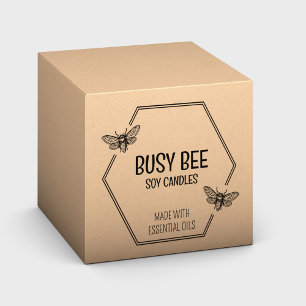 Elegantes Honeycomb-Logo für große Wabenrüben Gummistempel