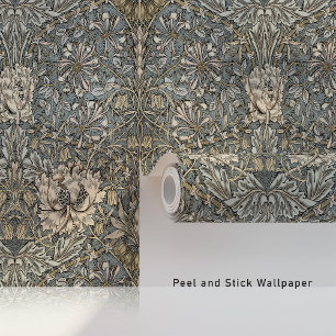 Elegantes Honeysuckle-Muster im William-Morris-Sti Tapete