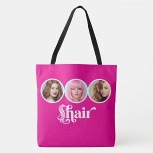 Elegantes Hot Pink 3-Foto-Friseur-Salon