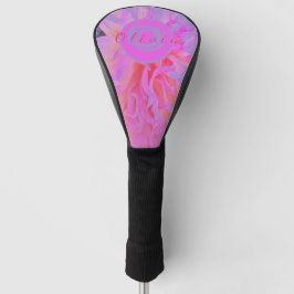 Elegantes Hot Pink und Magenta Decorative Dahlia G Golf Headcover