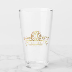 Elegantes Hotel Business Gold Glas
