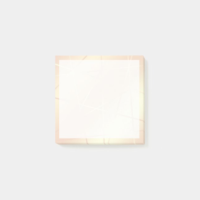 Elegantes hübsches Rosengold u. erröten rosa Post-it Klebezettel (Vorderseite)