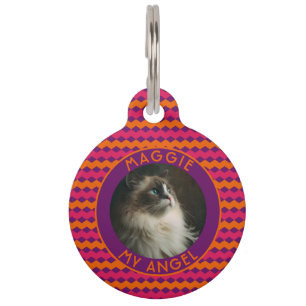 Elegantes Hundegeschenk Herringbone Haustiermarke
