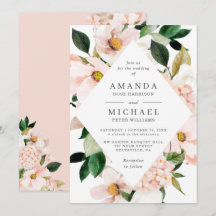 Elegantes Hydrangea Blush Rosa Blumenzehen