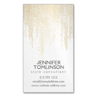 Elegantes Imitat Gold Confetti Dots Muster