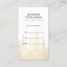 Elegantes Imitat Gold Confetti Dots Muster Terminkarte