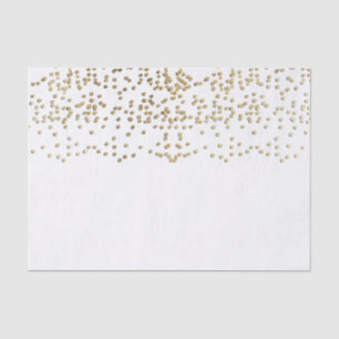 Elegantes Imitat-Goldconfetti-Muster Seidenpapier