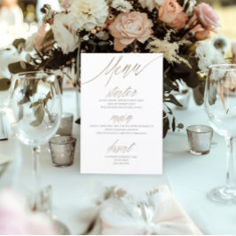 Elegantes Imitat Goldfoil & White Wedding