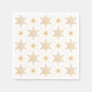 Elegantes Imitat-Goldschneeflocke-Weihnachten Serviette