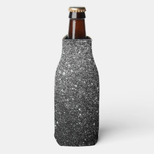 Elegantes Imitat-schwarzer Glitzer Flaschenkühler