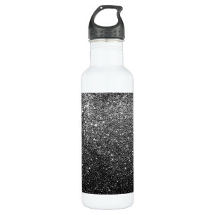 Elegantes Imitat-schwarzer Glitzer Trinkflasche
