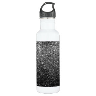 Elegantes Imitat-schwarzer Glitzer Trinkflasche