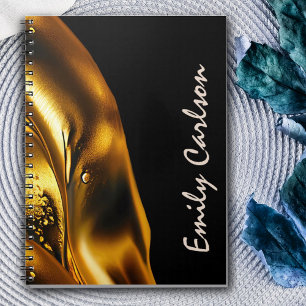 Elegantes Imitat- und Schwarzgold Notizblock
