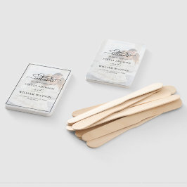 Elegantes Imitat Vellum Effect Overlay-Foto Hochze Fächer