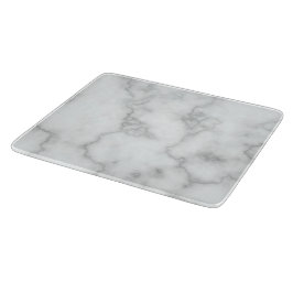 Elegantes Imitat Weißer Marmor Schneidebrett