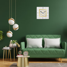 Elegantes Imitat Weißleder-Marmorgold-Monogramm