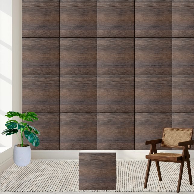 Elegantes Imitat Wood | Dark Brown Wood Grain Fliese (Elegant Faux Wood | Dark Brown Wood Grain Ceramic Tile)