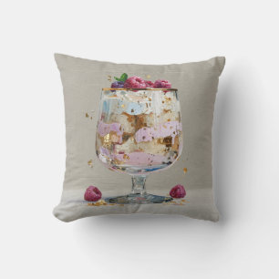 Elegantes Impasto-Himbeer-Dessert Kissen