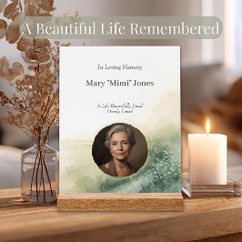 Elegantes In Loving Memory Foto-Memorial Acrylschild