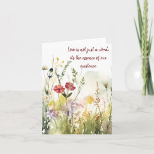 Elegantes, individualisierbares Watercolor Spring Karte