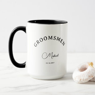 Elegantes individuelles Brautjungfern-Geschenk mit Tasse