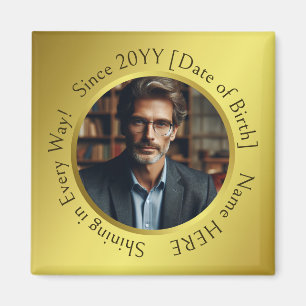 Elegantes, individuelles Foto für alle Gelegenheit Magnet